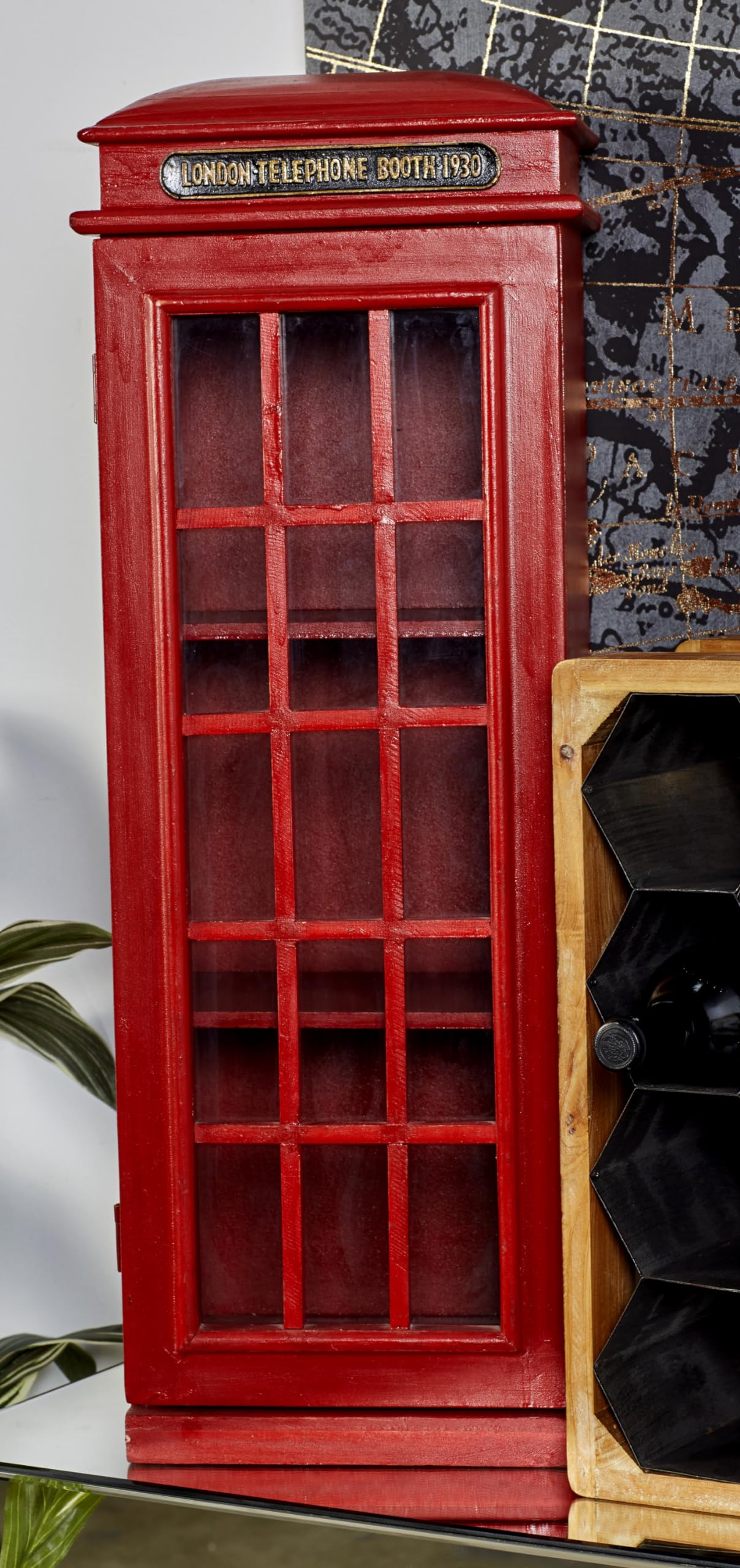 London Telephone Booth Storage Cabinet