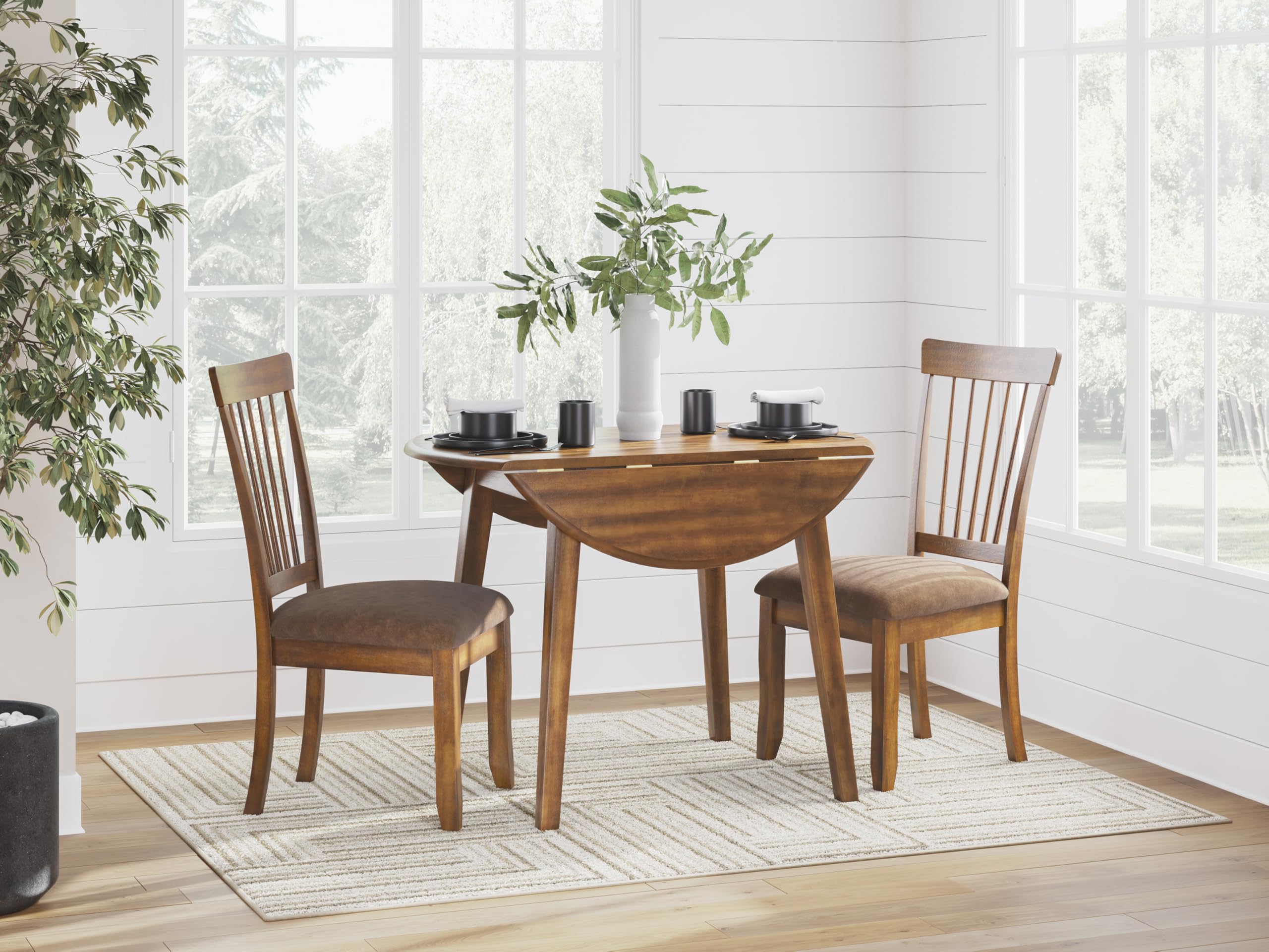 Spindle-Back Dining Chairs, Set of 2