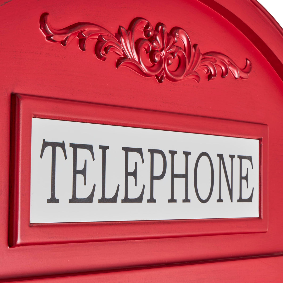 Red Telephone Booth Wine Rack