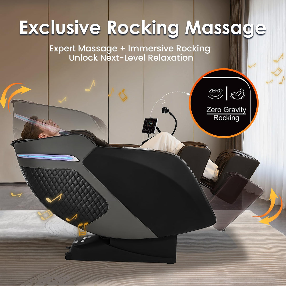 Massage Chair Full Body 4D Zero Gravity Recliner,55" SL-Track Massage Chair