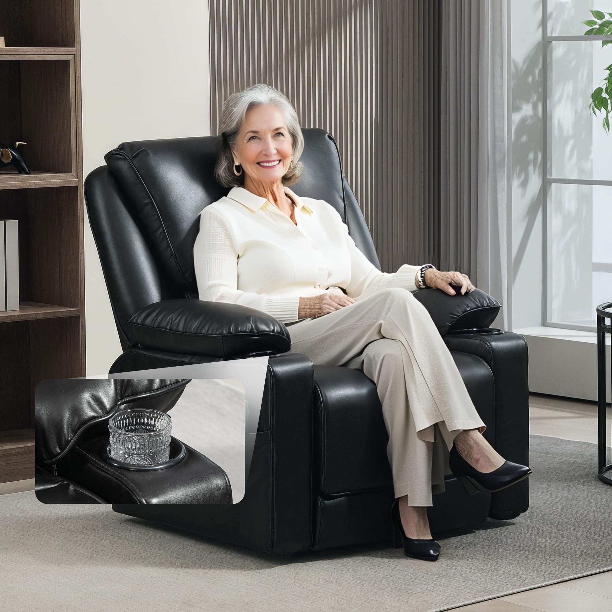 Power Lift Recliner Chair with Massage & Heat