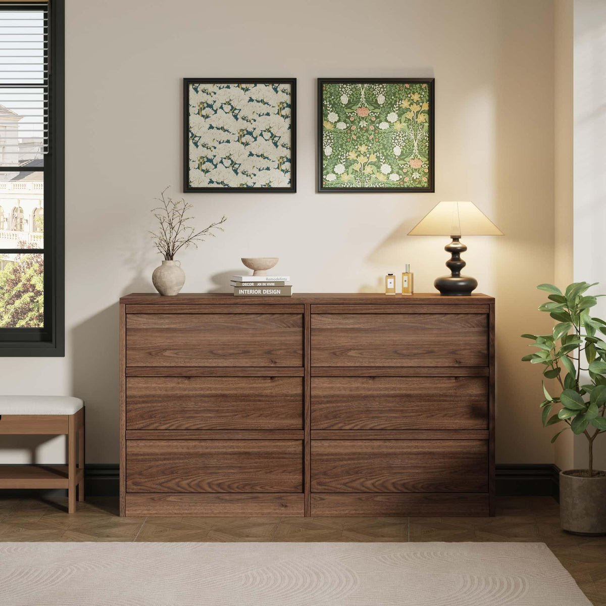 Walnut Storage Dresser