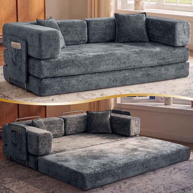 Modular Chenille Sofa Bed