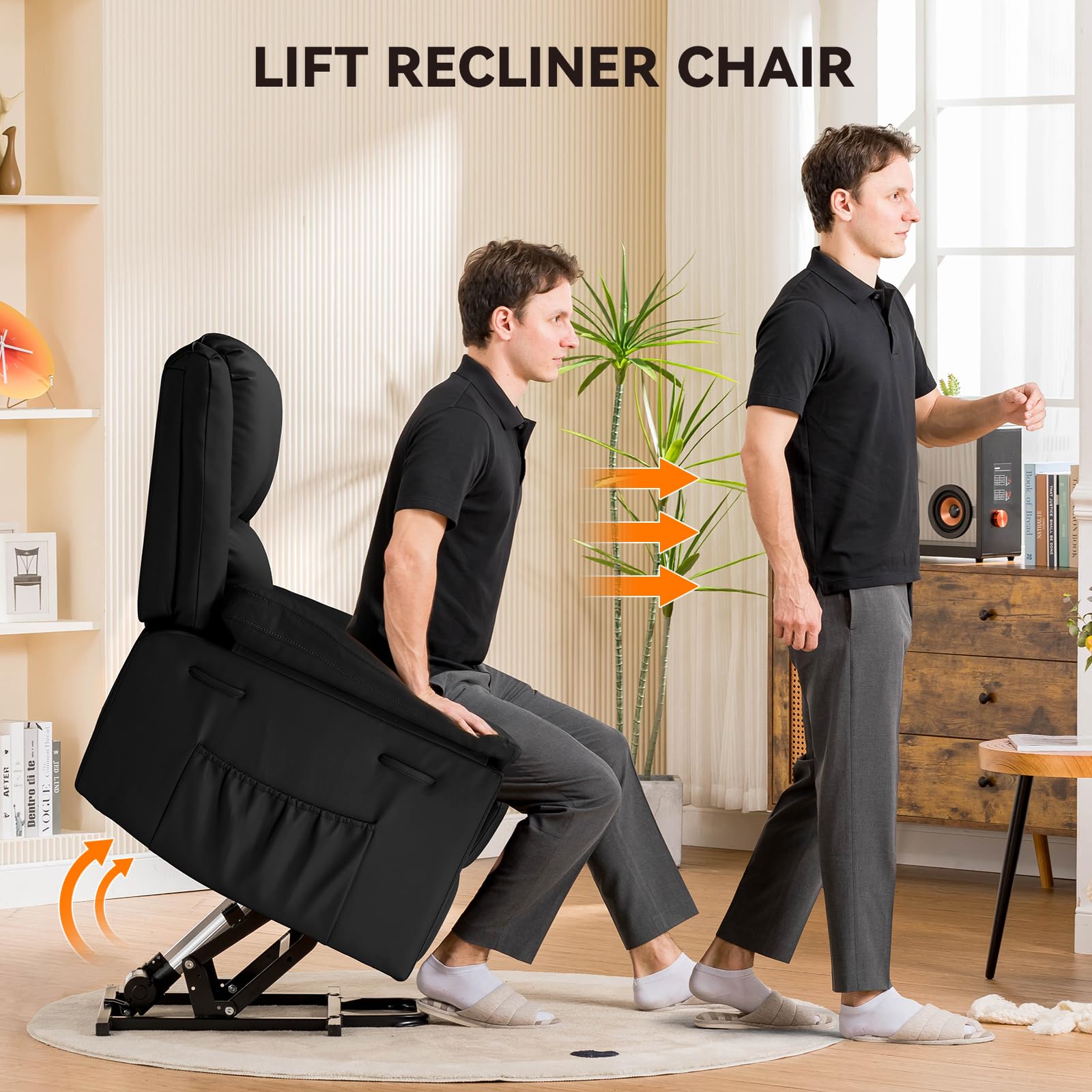Power Lift Recliner Chair with Heat & Massage