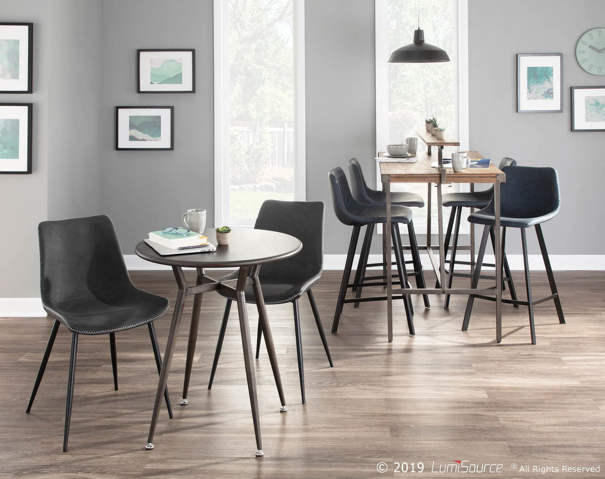 Round Industrial Dining Table