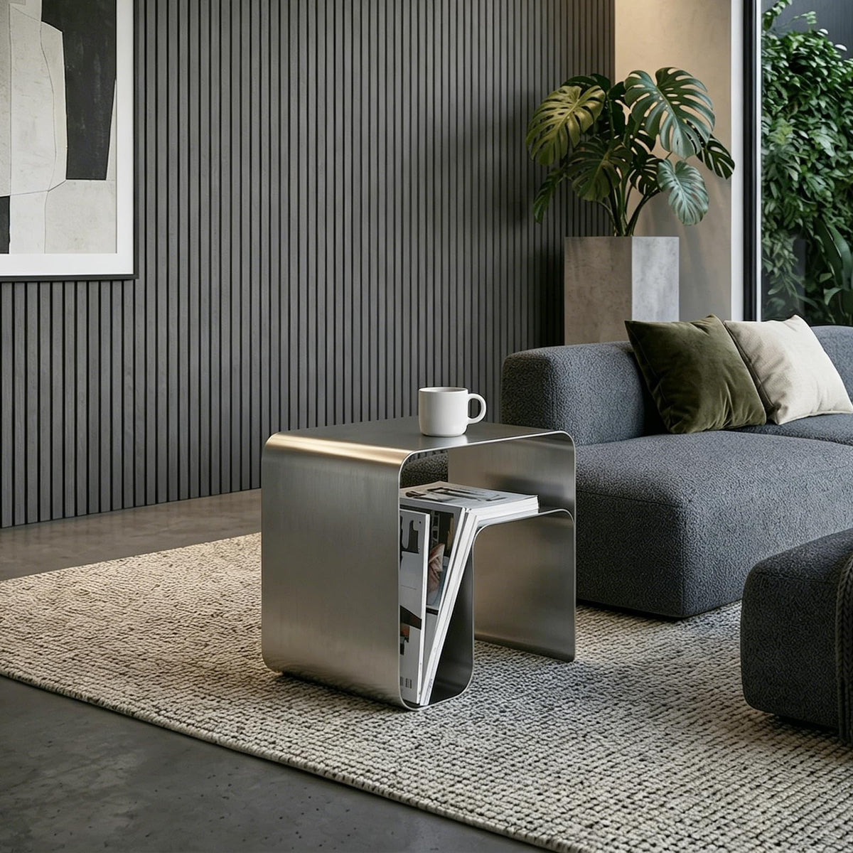Stainless Steel Side Table