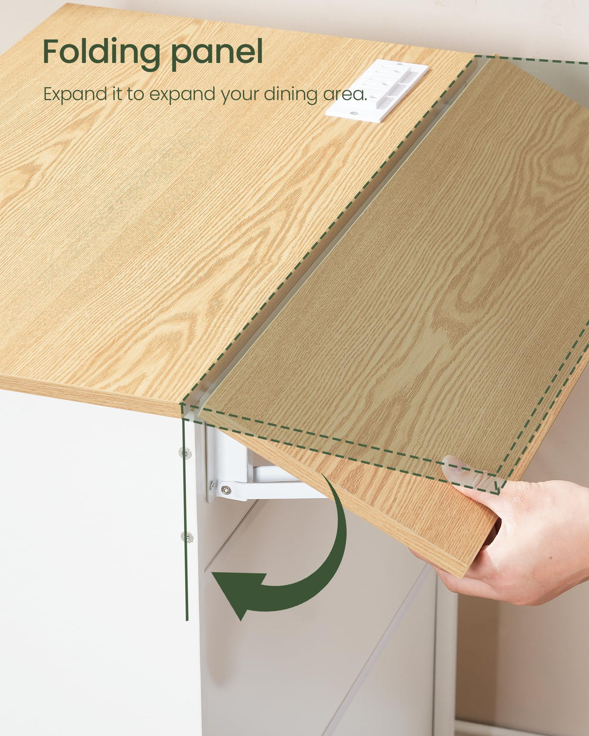 Drop-Leaf Rolling Kitchen Island