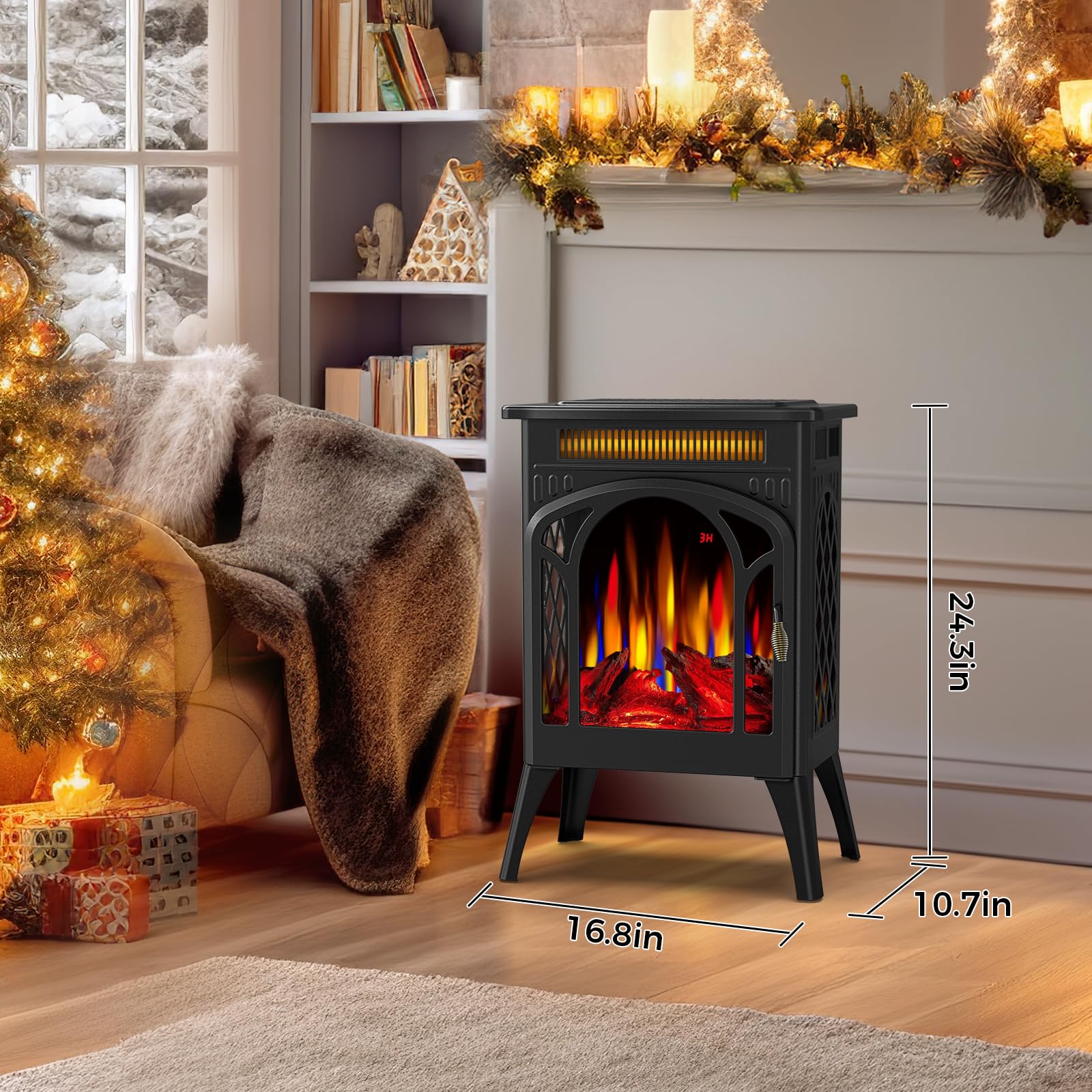 Electric Fireplace Stove Heater