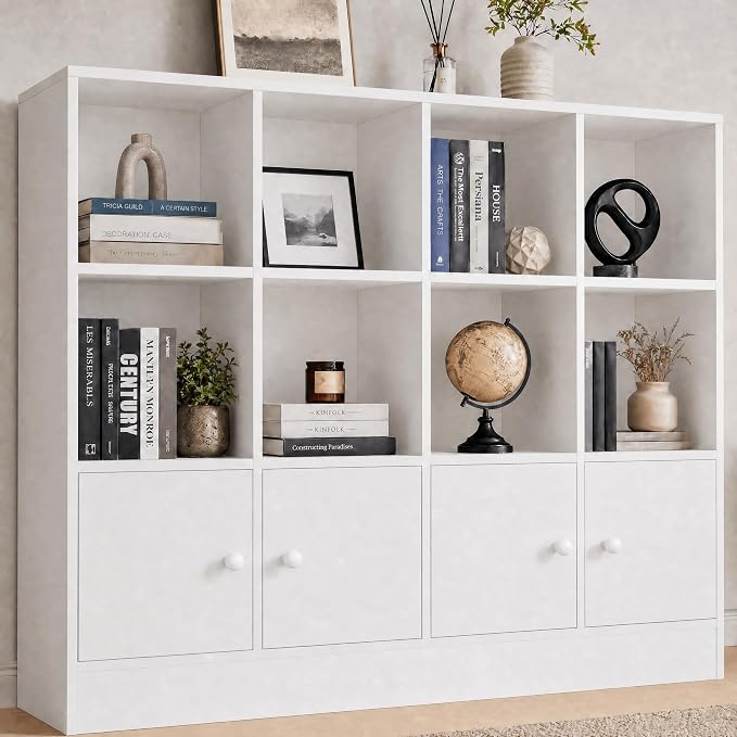 12-Cube Bookcase with Doors