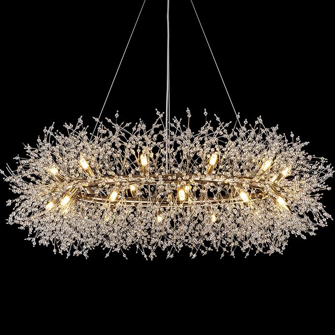 Crystal Firework Chandelier – Gold