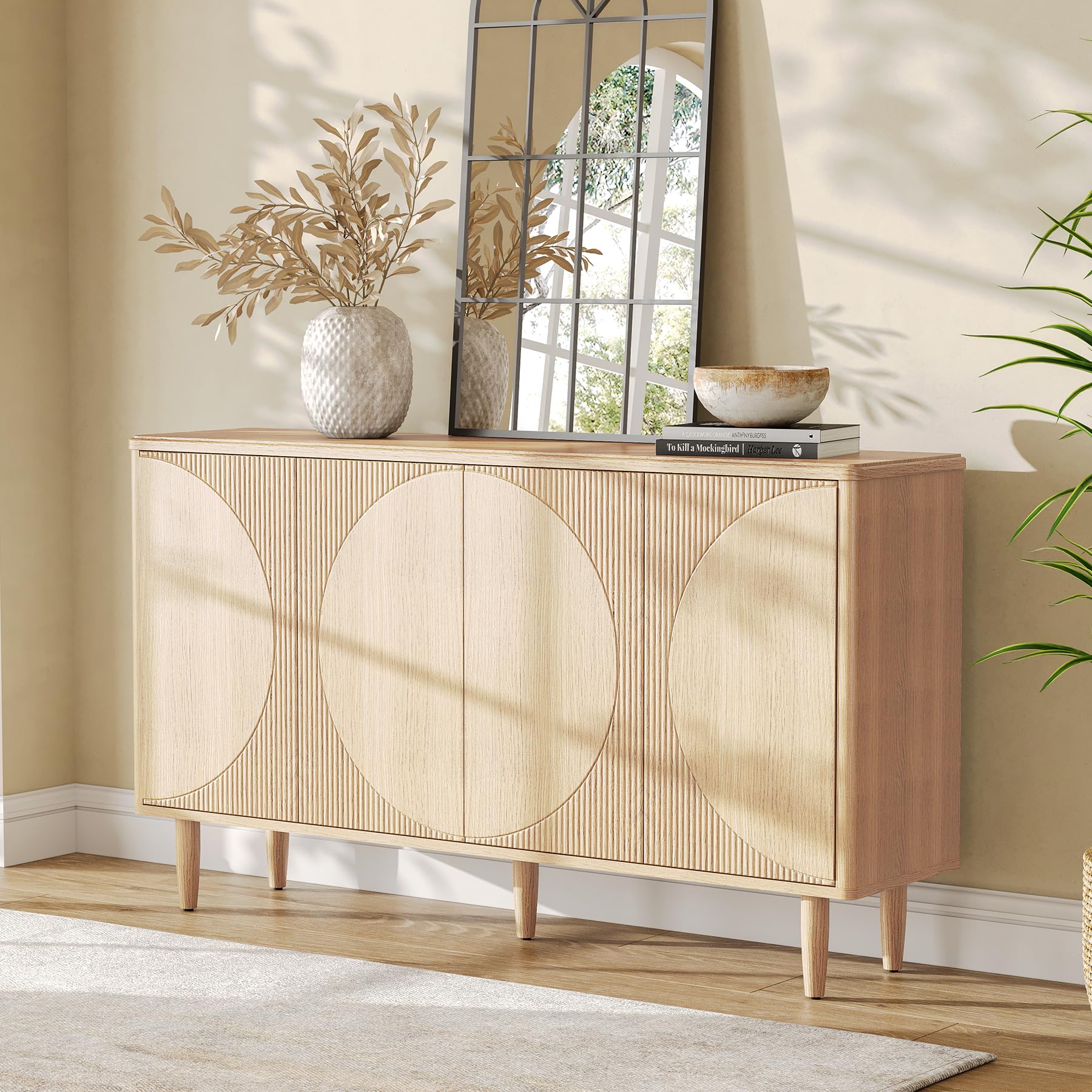59-Inch Buffet Cabinet Sideboard with Storage