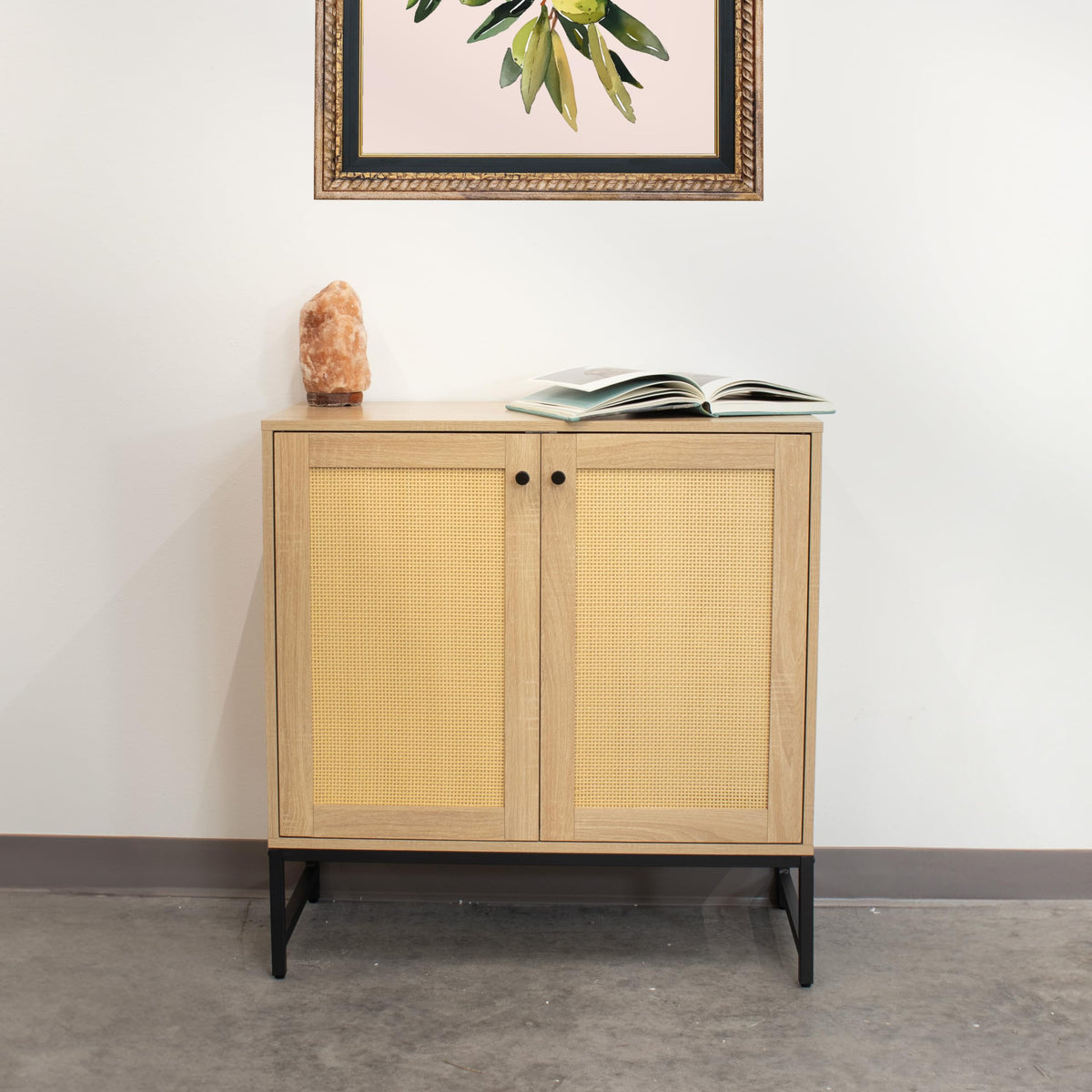 Rattan-Look Storage Cabinet