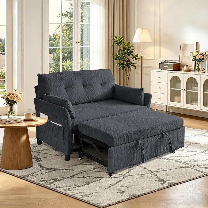 Corduroy Convertible Loveseat Sofa Bed