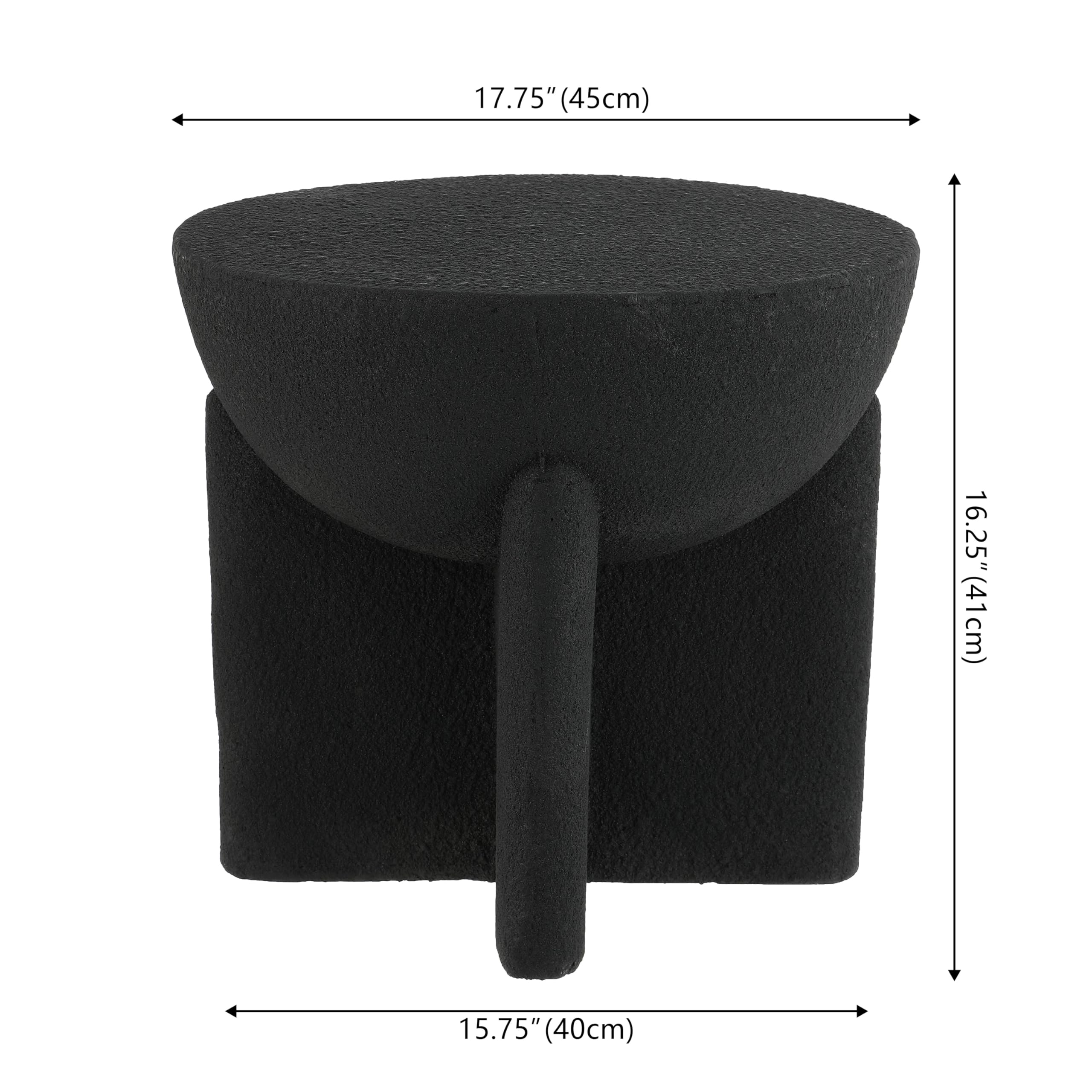 Round Drum Accent Table – Indoor/Outdoor