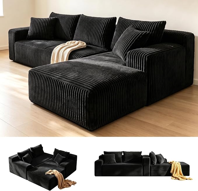 Corduroy Modular Sectional Sofa