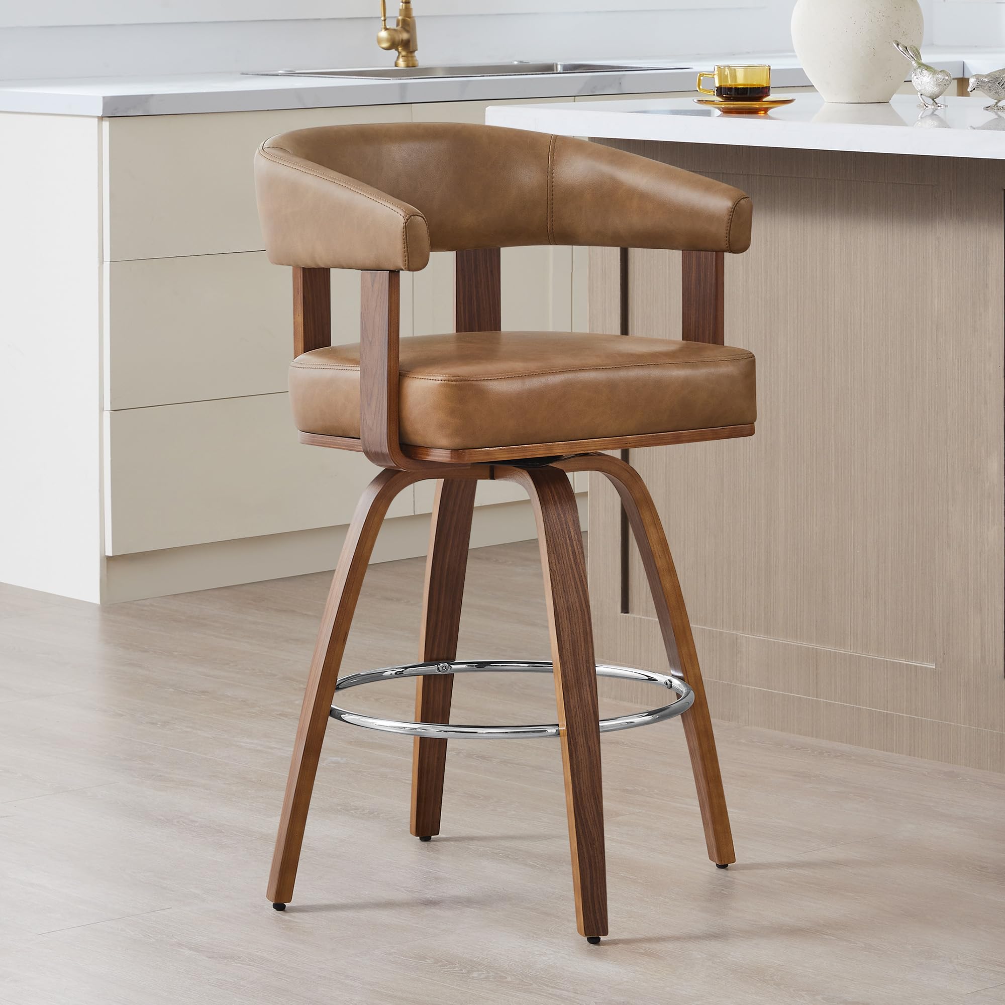 Swivel Counter Height Bar Stools Set of 2