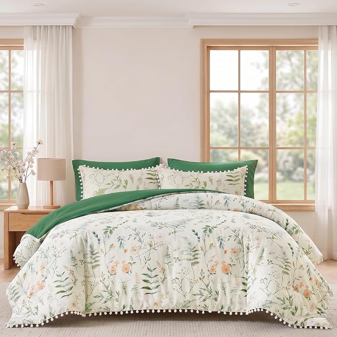 King Floral Comforter Set, 7-Piece