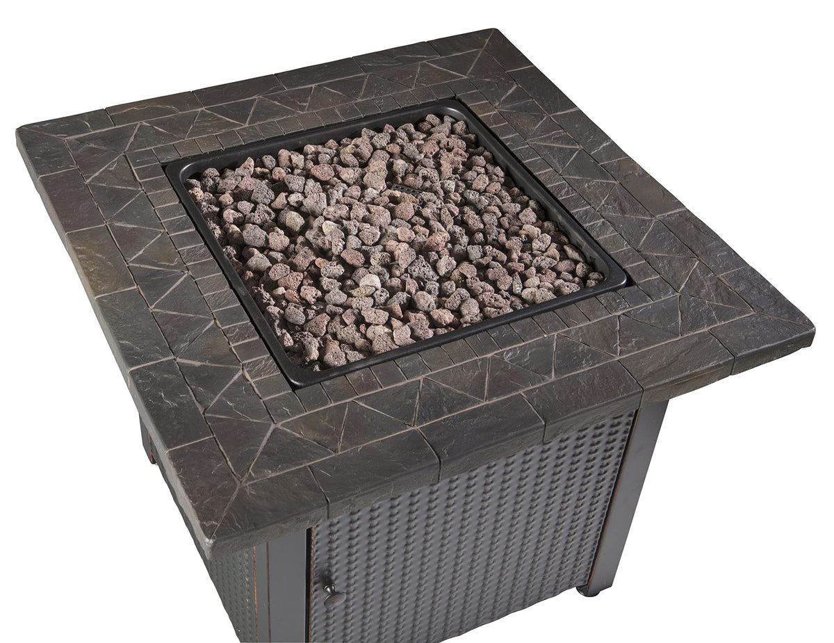 Square Propane Fire Pit Table