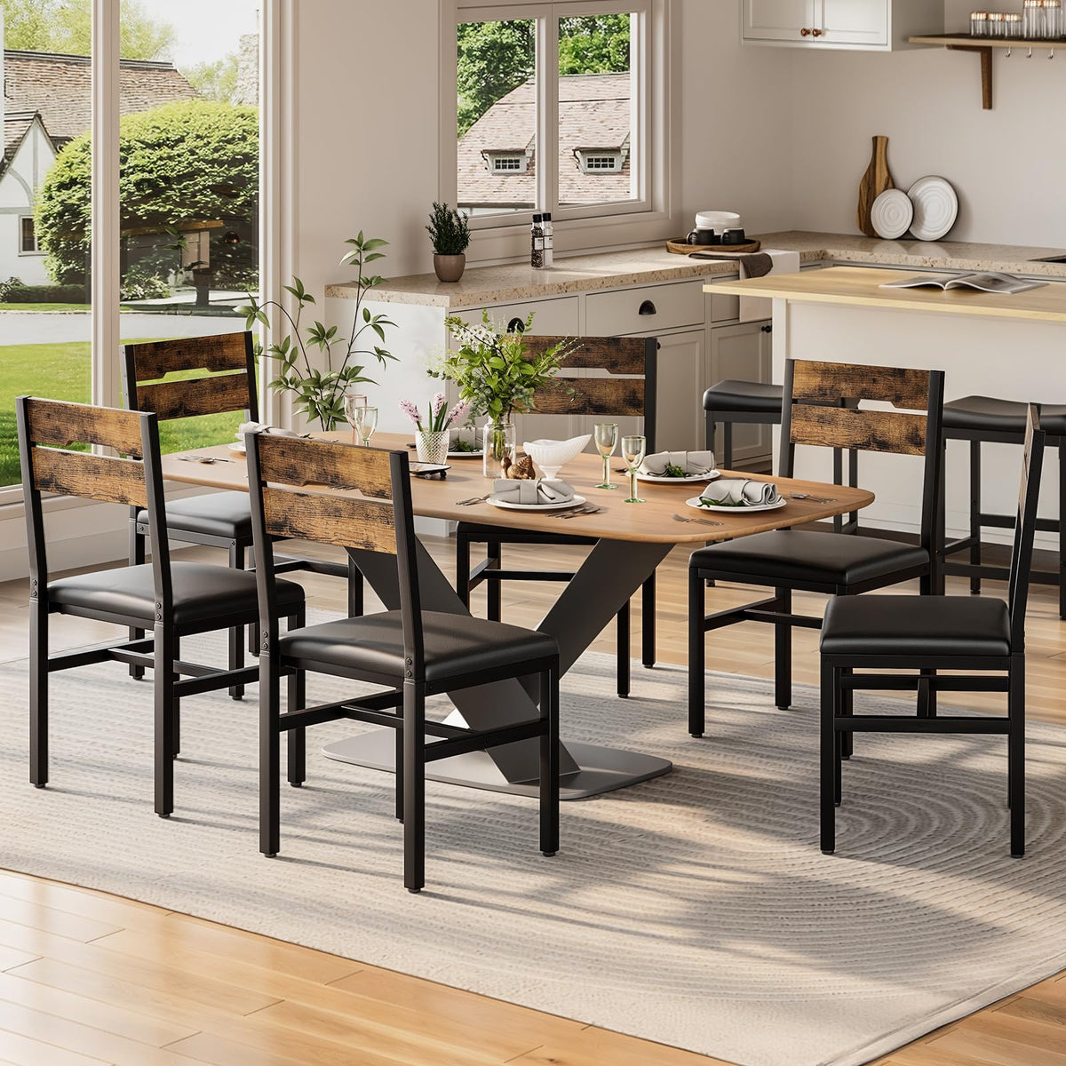 RALGEND Dining Chairs Set of 6, Kitchen Chairs, Dining Room Chairs