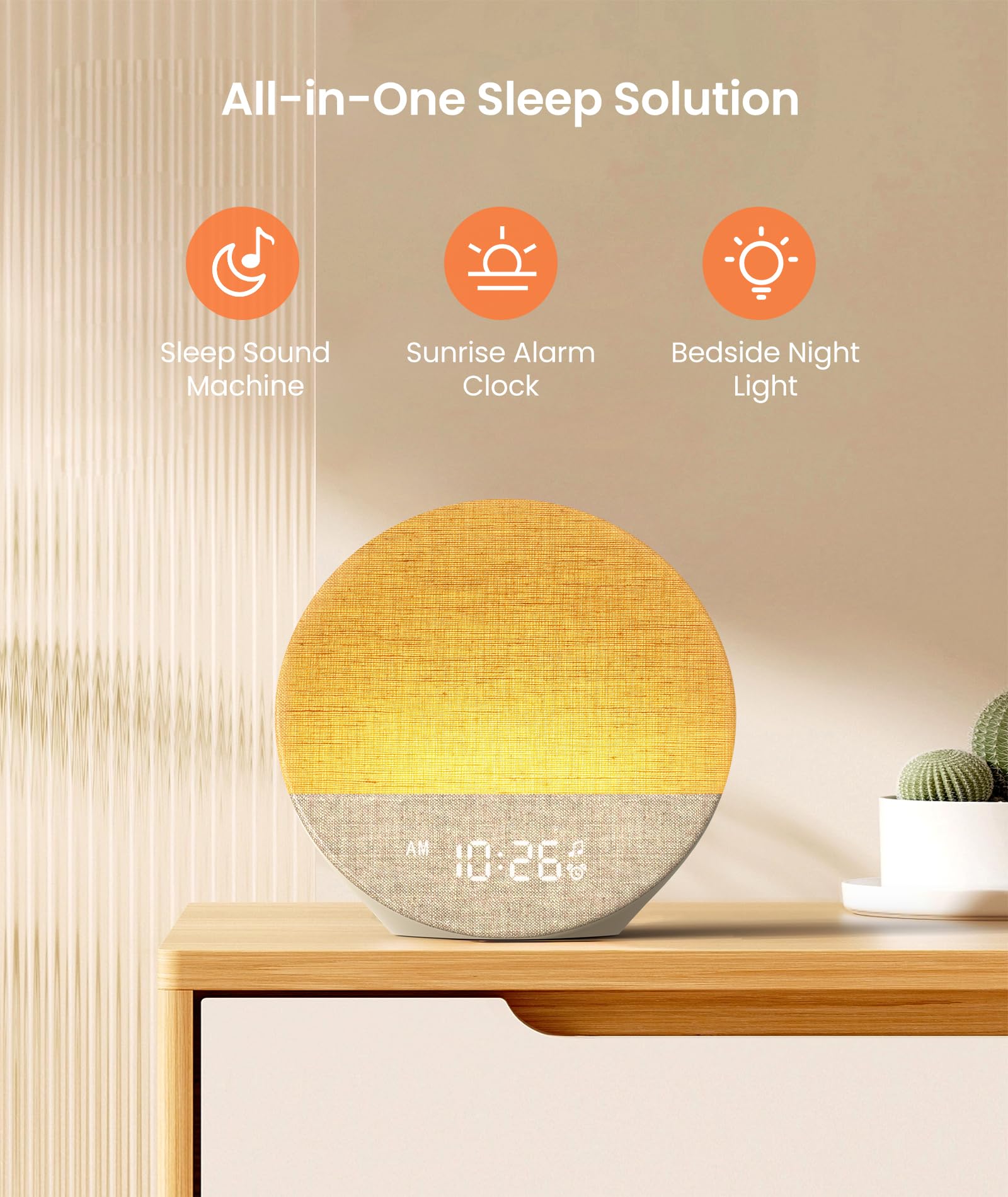 Sunrise Alarm Clock & White Noise Sound Machine