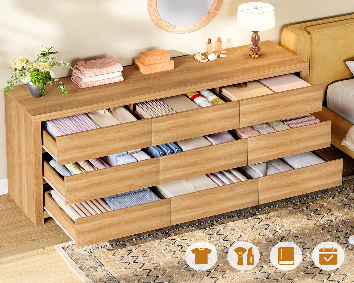 Natural Wood Dresser