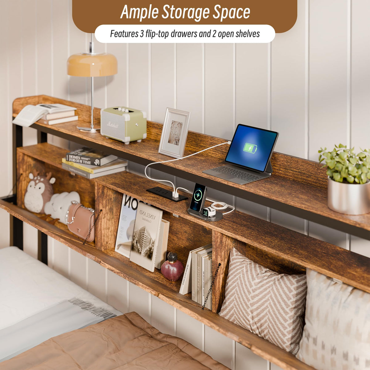 Expandable Daybed with Pop-Up Trundle