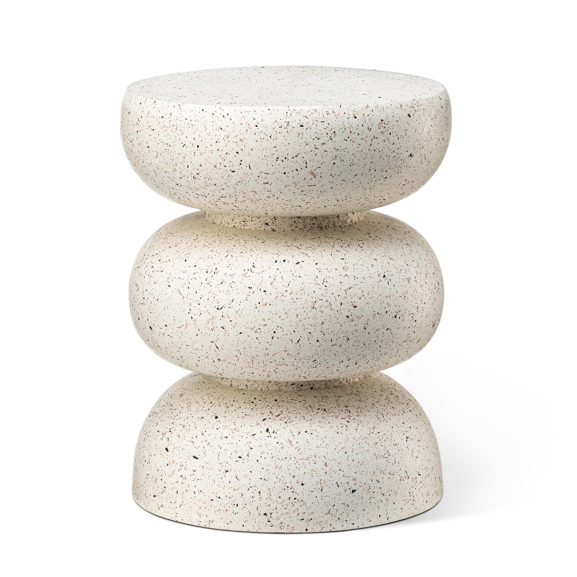 Round MGO Garden Stool & Side Table, 18"H