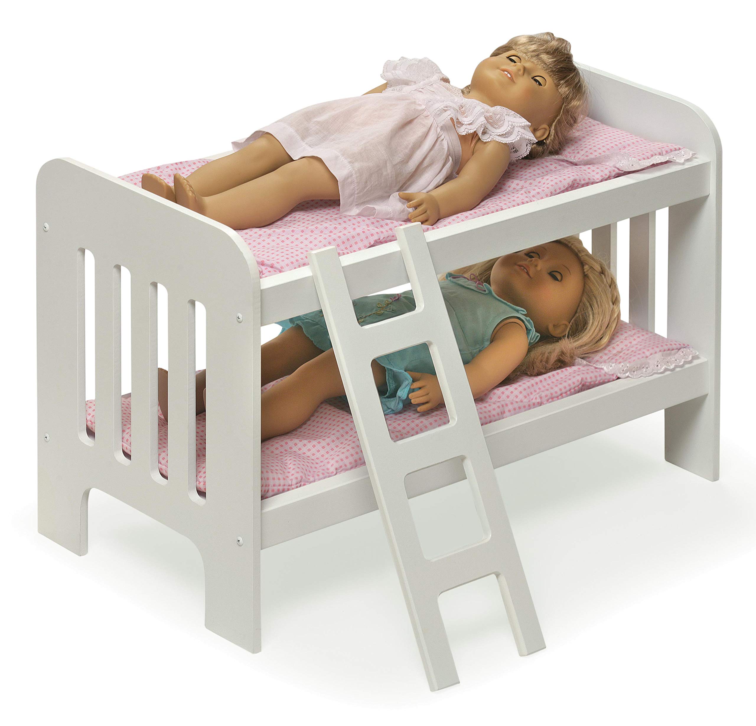 Doll Bunk Bed with Bedding & Ladder