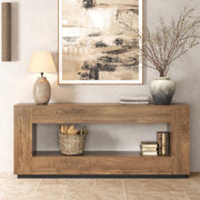 78" Extra Long Console Table with Storage Shelf