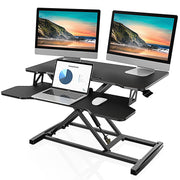 Height Adjustable Standing Desk Converter – Dual Monitor