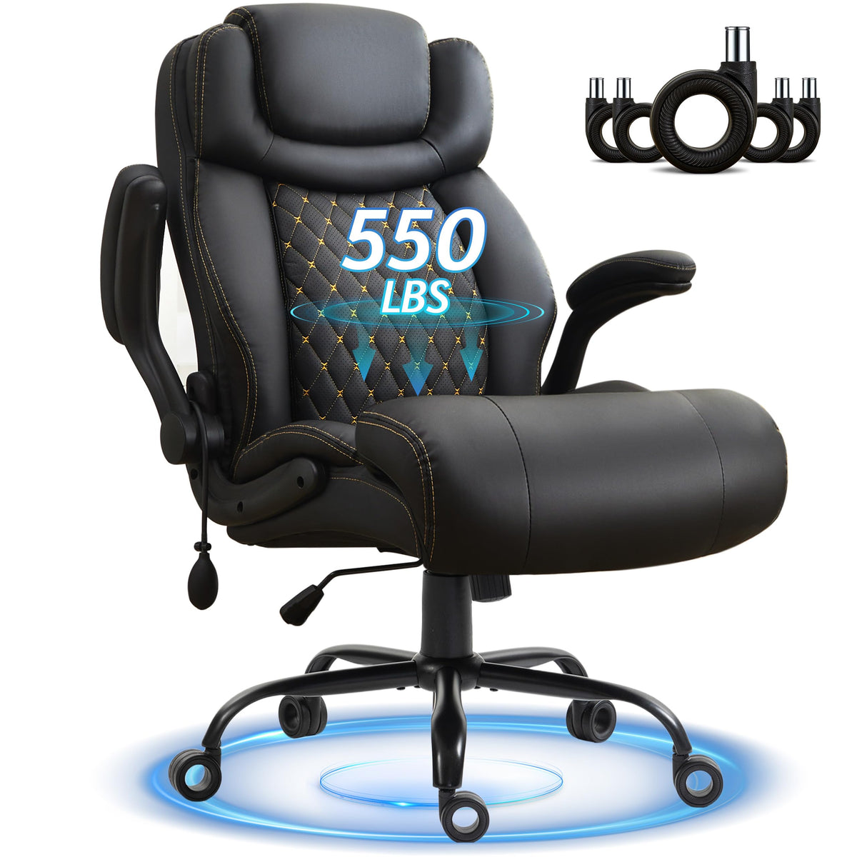 Big and Tall Office Chair with Air Lumbar Support