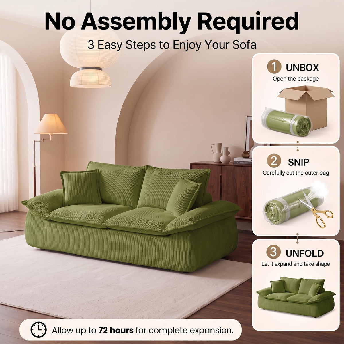 Oversized Loveseat Sofa