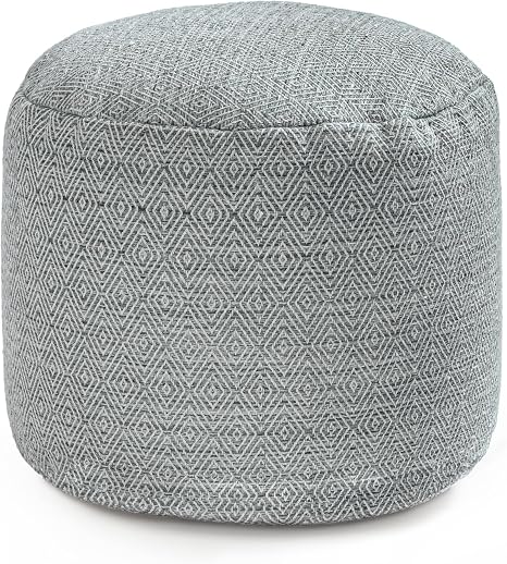 Round Pouf Ottoman Footrest