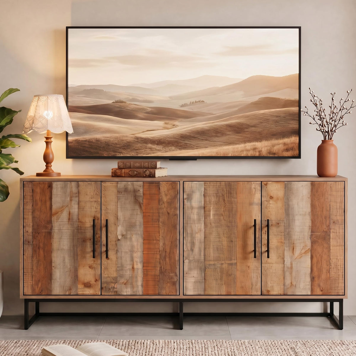 Mid-Century Wood Sideboard