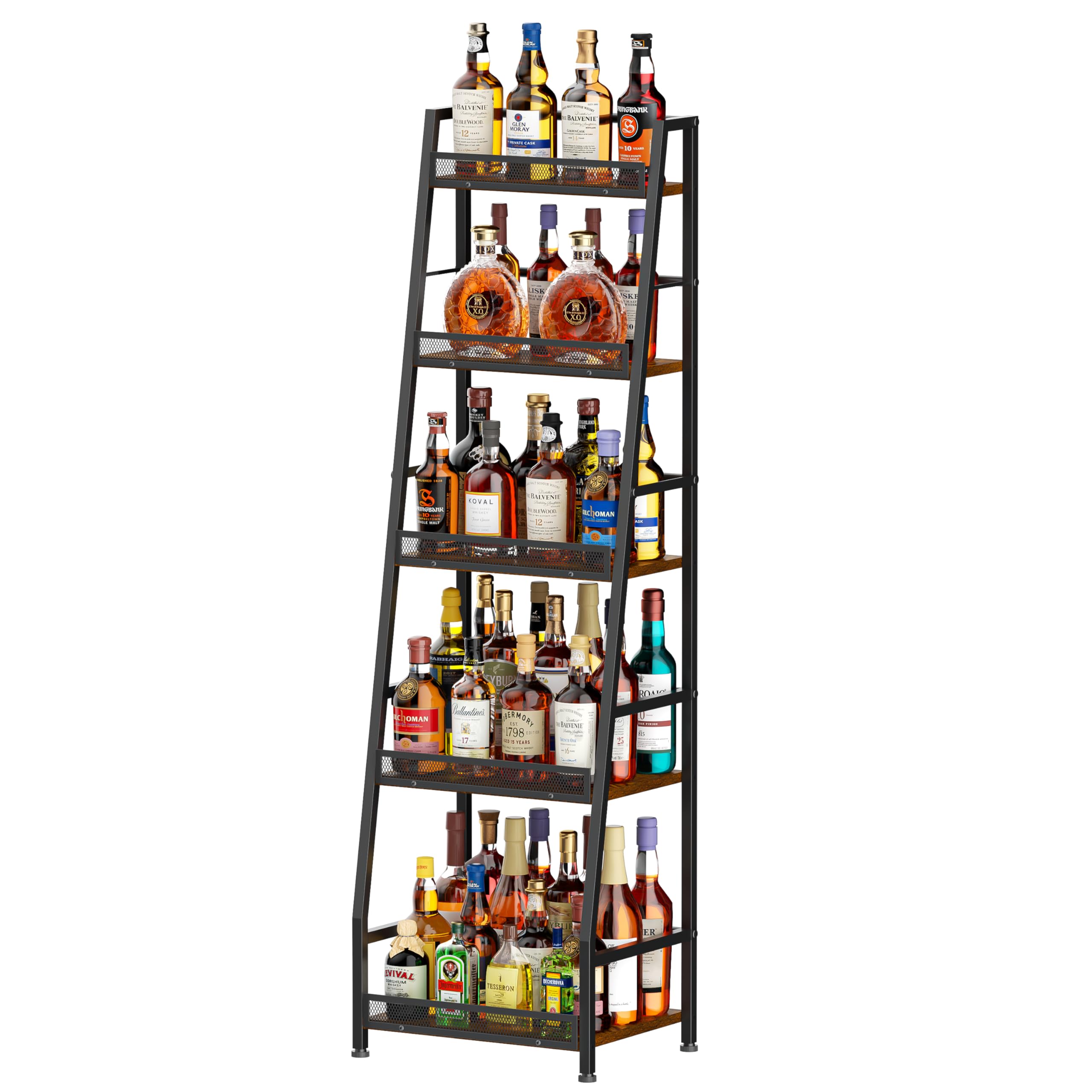 5-Tier Freestanding Wine Rack