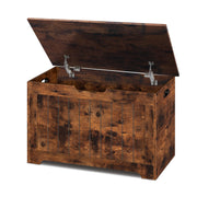 Wooden Storage Chest Bench with Safety Hinges