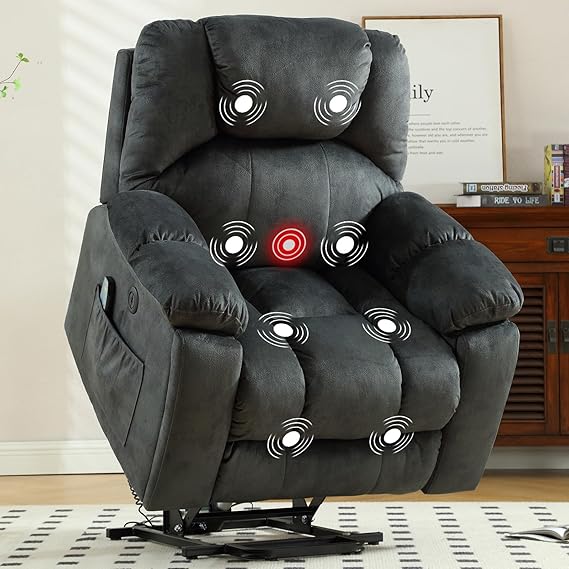 Power Lift Recliner with Massage & Heat