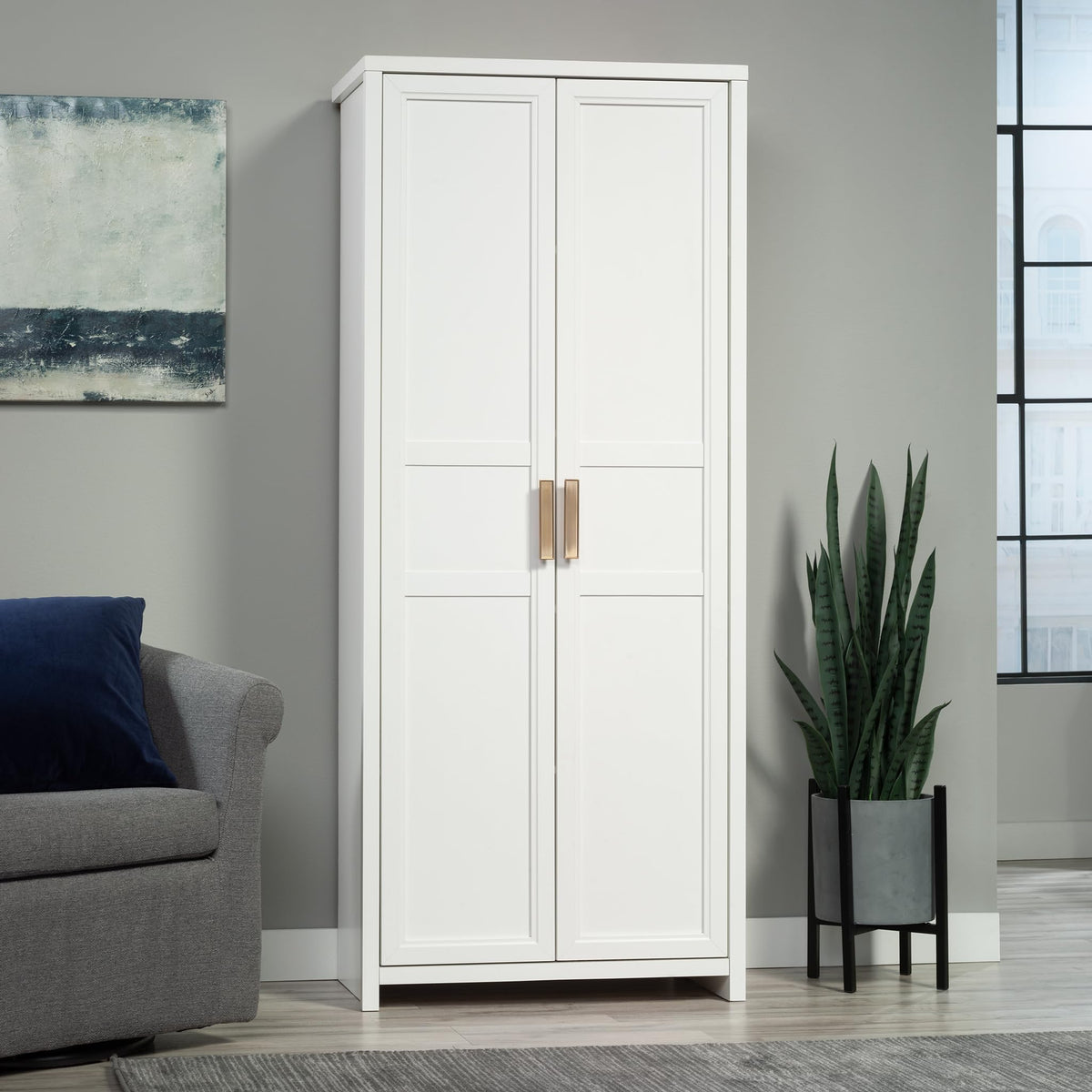 White Shaker Storage Cabinet