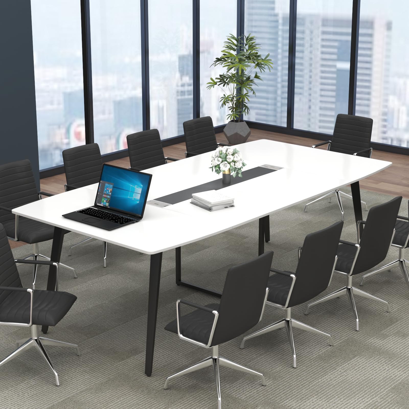 8FT Boat-Shaped Conference Table