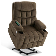 Oversized Dual Motor Power Lift Recliner Chair – 170° Lay Flat, Extended Footrest
