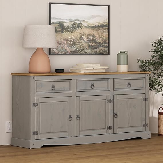Solid Pine Buffet Sideboard