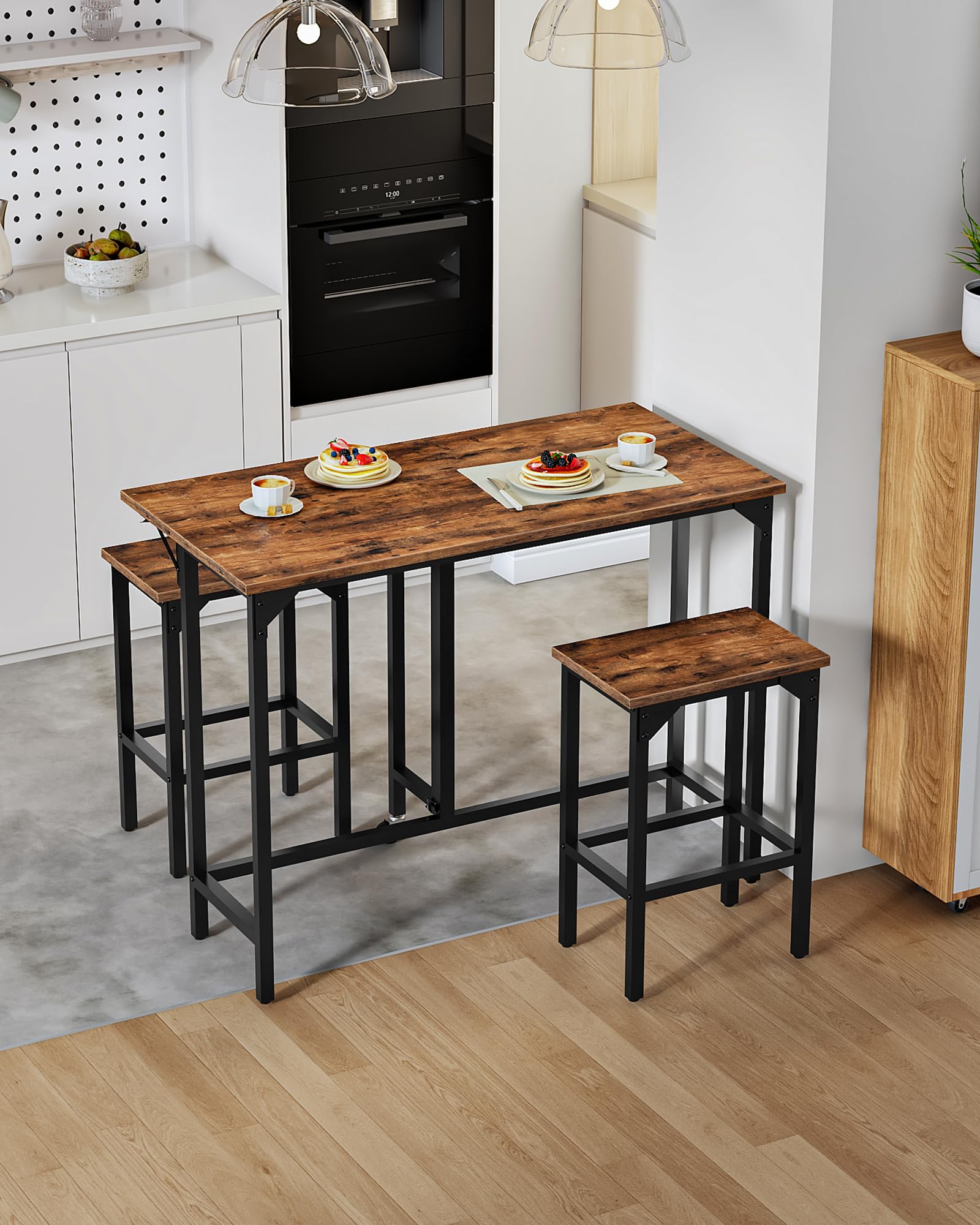 Folding Bar Table & 2-Stool Set
