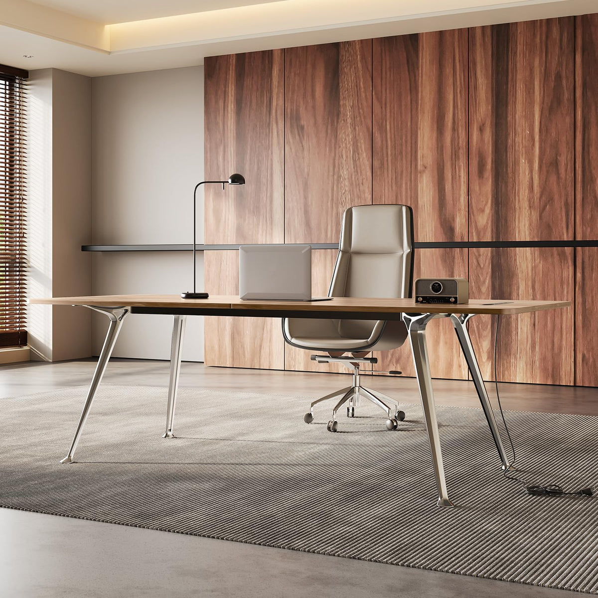 Executive Desk with Charging Station
