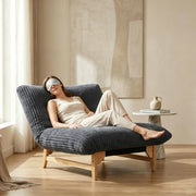 Corduroy Armless Lounge Chair