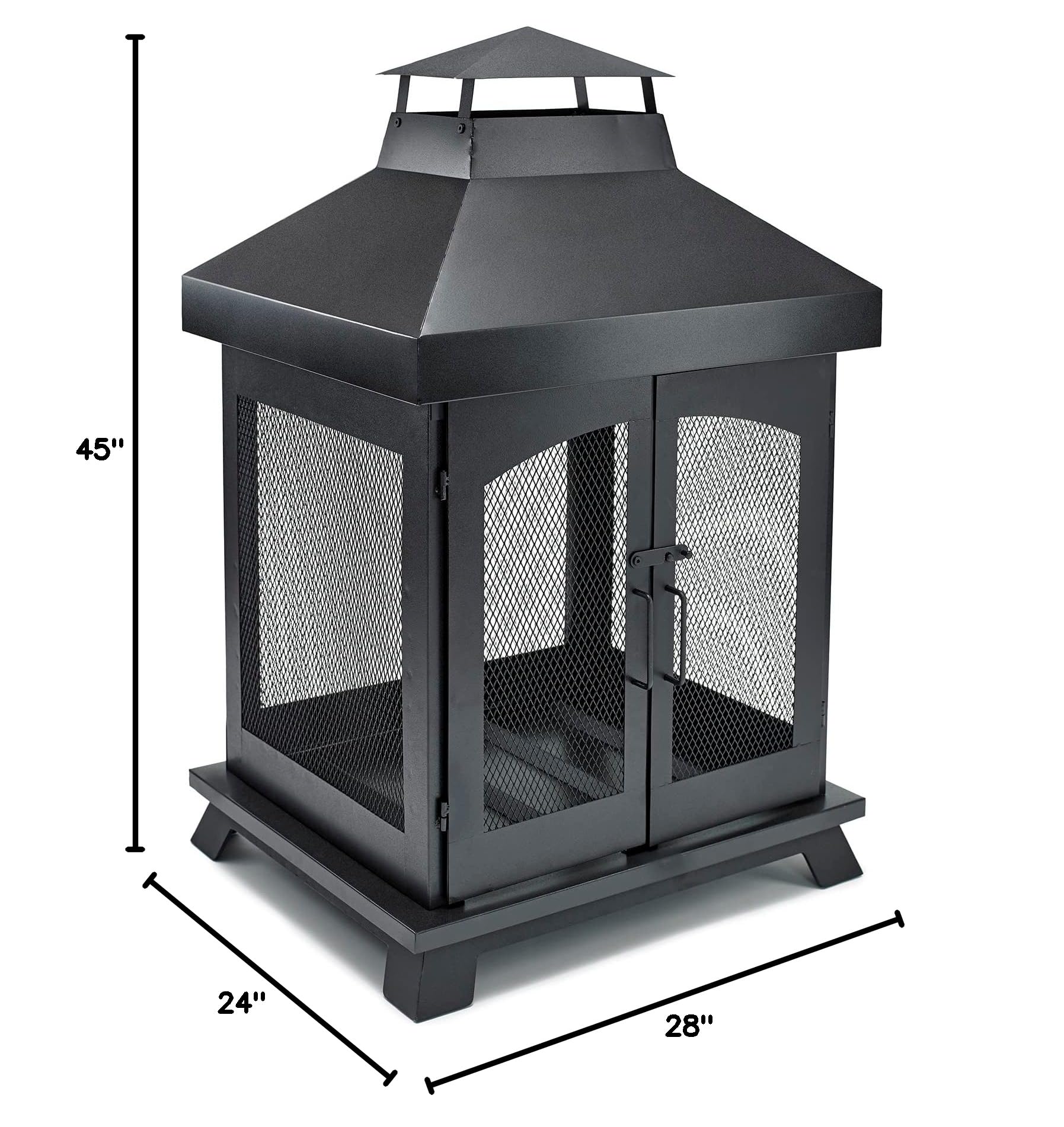 Wood Burning Outdoor Fireplace