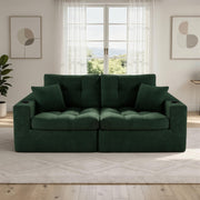 Green Corduroy Loveseat