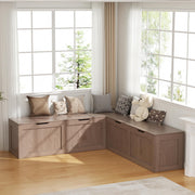 L-Shaped Storage Bench