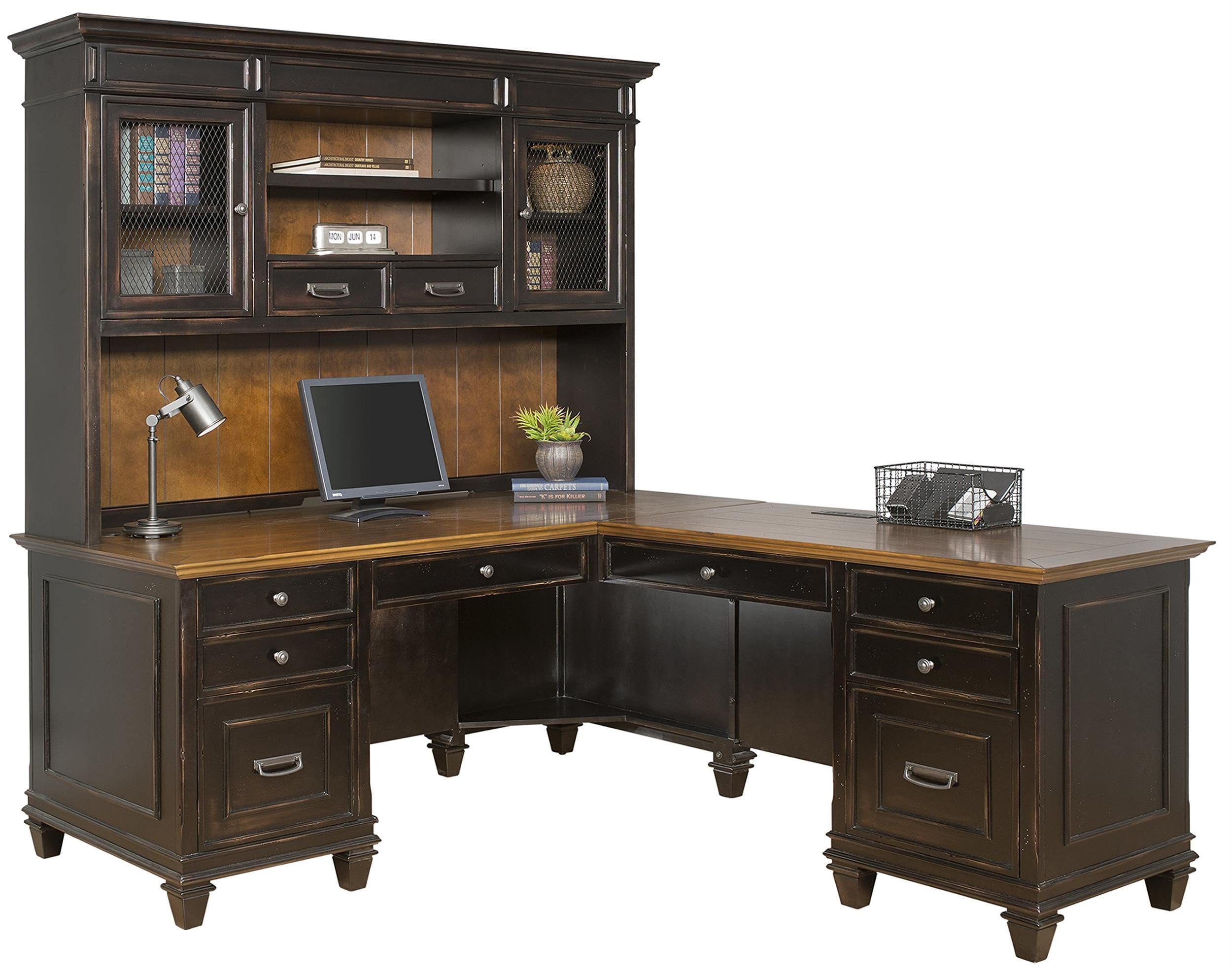 Hartford Wood Hutch with Wire Mesh Doors