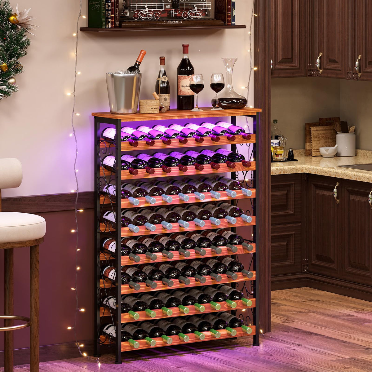 Freestanding LED Wine Rack