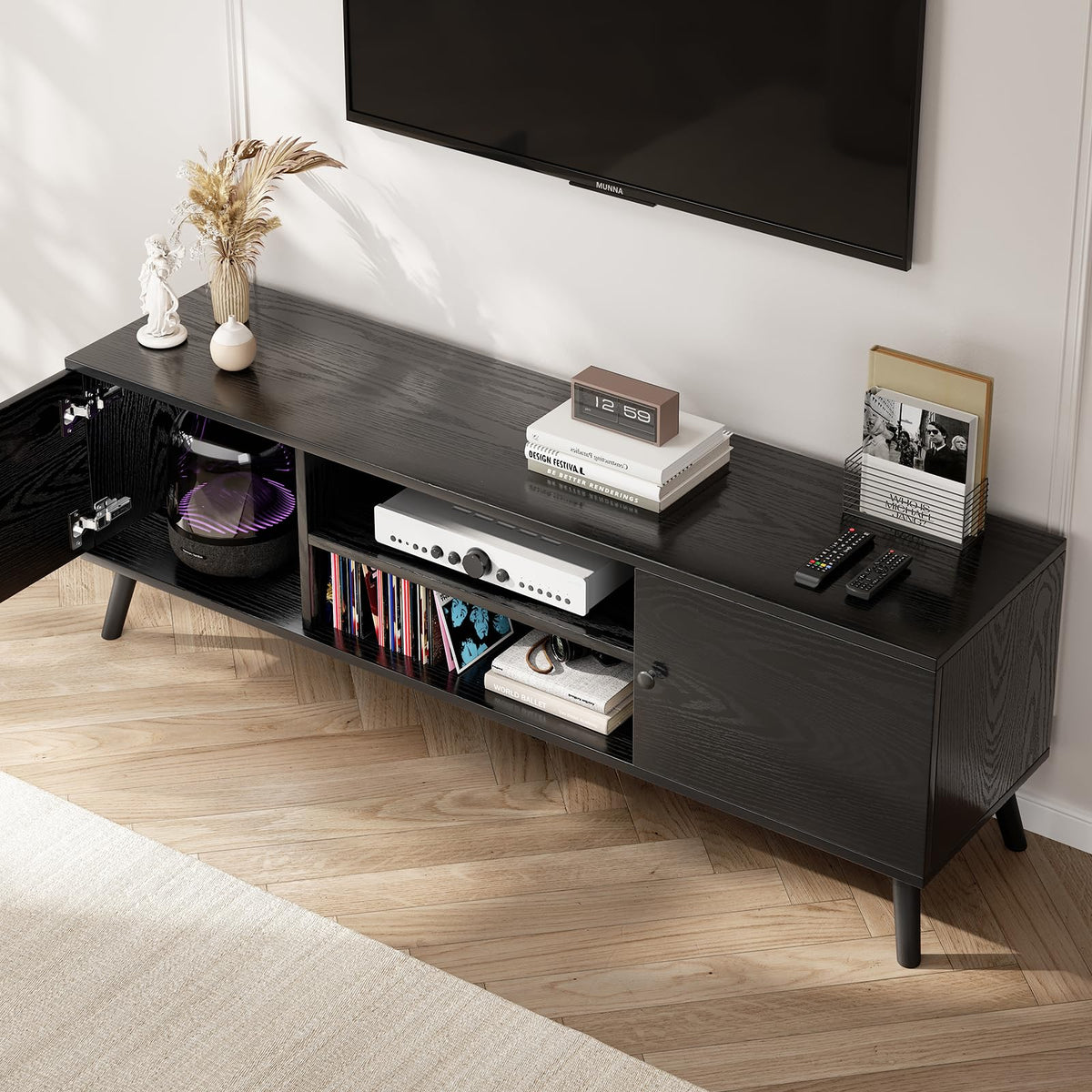 Mid-Century TV Stand with Storage
